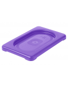 Coperchio per bacinelle GN 1/9 in polipropilene IML - colore viola - mm 176x108