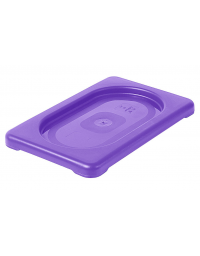 Coperchio per bacinelle GN 1/9 in polipropilene IML - colore viola - mm 176x108