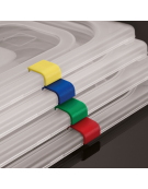 Set 12 Clip per coperchi GN in polipropilene IML - Colori a scelta tra Giallo, Blu, Rosso, Verde e Viola.