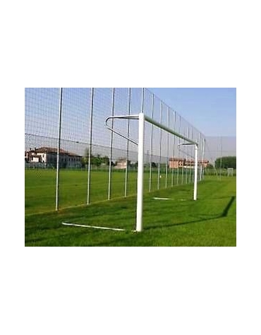 Coppia porte calcio trasportabili in alluminio m.6x2