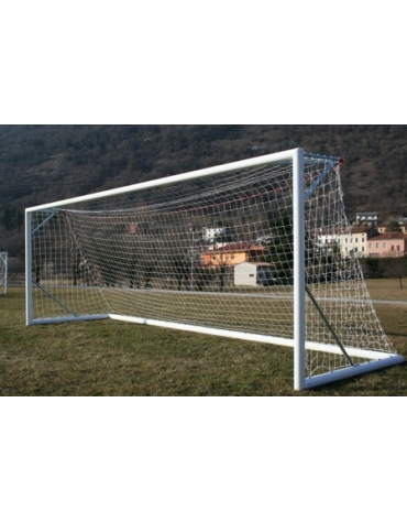 Coppia porte calcio m.6x2 in alluminio, trasportabili