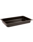 Bacinella contenitore GN 1/1 in melamina - colore nero - capacità Lt 7,1 - mm 530X325x65h
