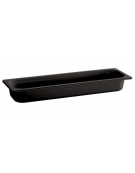 Bacinella contenitore GN 2/4 in melamina - colore nero - capacità Lt 4,3 - mm 160x530x100h