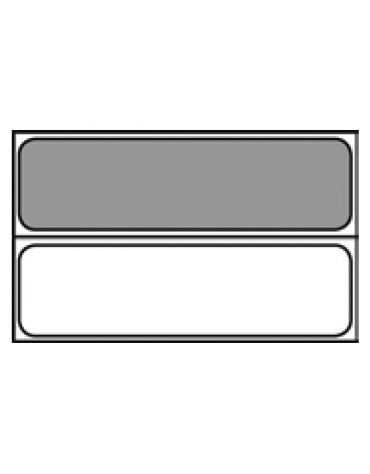 Bacinella contenitore GN 2/4 in melamina - colore bianco - capacità Lt 4,3 - mm 160x530x100h