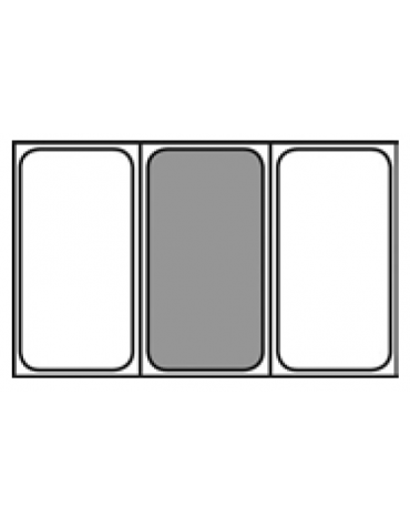 Bacinella contenitore GN 1/3 in melamina - colore bianco - capacità Lt 2,7 - mm 325X175x100h