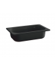 Bacinella contenitore GN 1/4 in melamina - colore nero - capacità Lt 1,9 - mm 265X160x100h