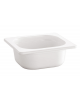 Bacinella contenitore GN 1/6 in melamina - colore bianco - capacità Lt 1 - mm 175X160x100h