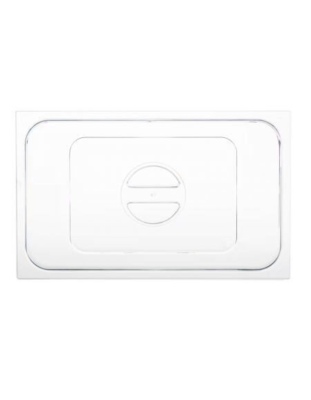 Coperchio GN 1/1 in policarbonato trasparente con maniglia - mm 530X325
