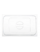 Coperchio GN 1/1 in policarbonato trasparente con maniglia - mm 530X325