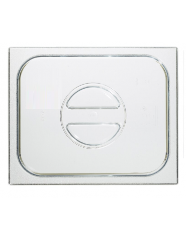 Coperchio GN 1/2 in policarbonato trasparente con maniglia - mm 325X265