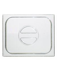 Coperchio GN 1/2 in policarbonato trasparente con maniglia - mm 325X265