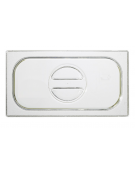 Coperchio GN 1/3 in policarbonato trasparente con maniglia - mm 325X175