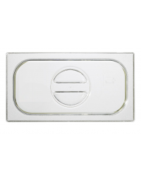 Coperchio GN 1/3 in policarbonato trasparente con maniglia - mm 325X175