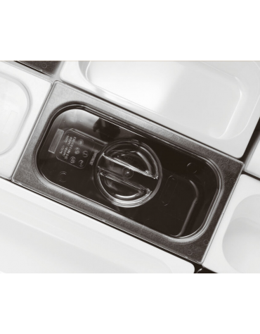 Coperchio GN 1/6 in policarbonato trasparente con maniglia - mm 175X160