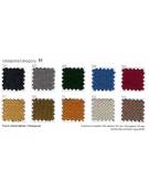 Divano ignifugo in classe 1IM a 2 posti per ufficio e sale d’attesa-Rivestimento tessuto ignifugo - cm 128x63x68h