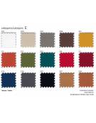 Divano ignifugo in classe 1IM a 2 posti per ufficio e sale d’attesa-Rivestimento tessuto ignifugo - cm 128x63x68h