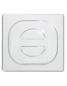 Coperchio GN 1/6 in policarbonato trasparente con maniglia - mm 175X160