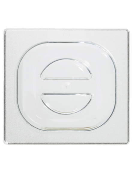Coperchio GN 1/6 in policarbonato trasparente con maniglia - mm 175X160