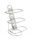 Espositore buffet in acciaio cromato per bacinelle GN 1/3 - mm 31,5x32x48h