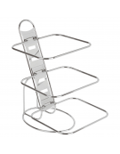 Espositore buffet in acciaio cromato per bacinelle GN 1/2 - mm 31,5x41,5x48h