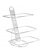 Espositore buffet in acciaio cromato per bacinelle GN 1/1 - mm 52x59x66h