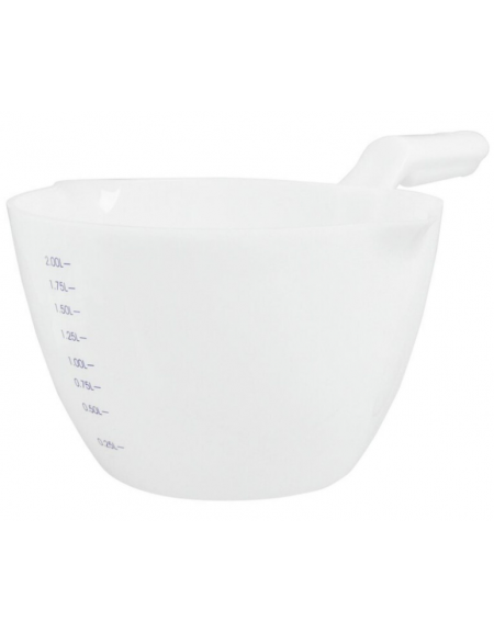 Caraffa graduata in polipropilene - Diametro cm 19- altezza cm 12 - litri 2,2