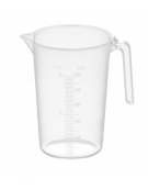 Caraffa graduata in polipropilene - Diametro cm 9 - altezza cm 14 - litri 0,5