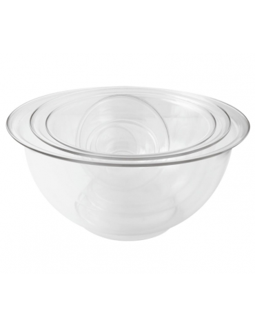 Bastardella semisferica in policarbonato trasparente - Diametro cm 17 - Altezza cm 8,5 - litri 1