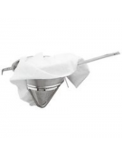 Panno passabrodo per colino conico - tela di cotone ritorto, orlata - dimensioni cm 87x70