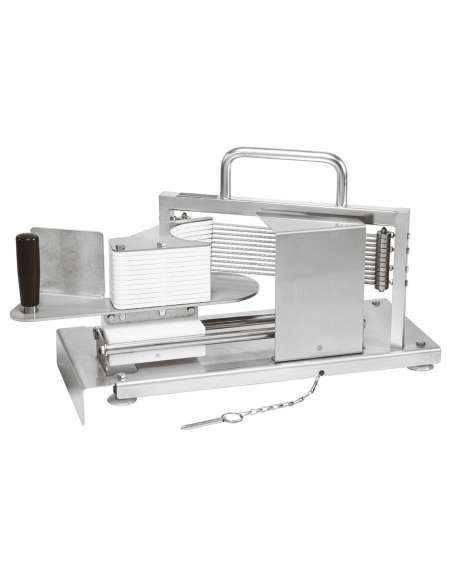 Affetta pomodori e mozzarella in acciaio inox - Kg 7,1 - spessore taglio mm 5,5 - cm 48x20x32h