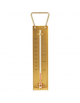 Termometro per zucchero e marmellata in ottone - scala 2°C - range +40+200°C - dimensioni cm 4,7x20h