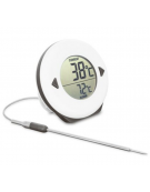 Termometro digitale per forno in ABS - sonda e cavo in acciaio inox - scala 1°C - range -50+300°C - Diametro cm 8 - Altezza cm 2