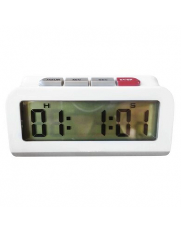 Timer digitale in ABS - funzione di conteggio in avanti e alla rovescia - 1 Batteria AAA - dim. cm 9x4,7x4,5h