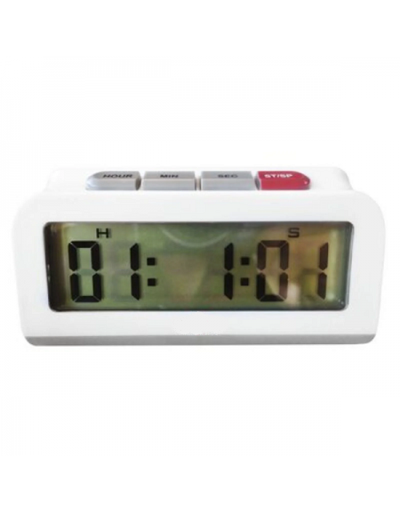 Timer digitale in ABS - funzione di conteggio in avanti e alla rovescia - 1 Batteria AAA - dim. cm 9x4,7x4,5h
