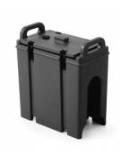 CARAFFA TERMICA IN POLIETILENE CON RUBINETTO PER BEVANDE CALDE E FREDDE - CAPACITA' LITRI 9,4 - CM 23X42X47H