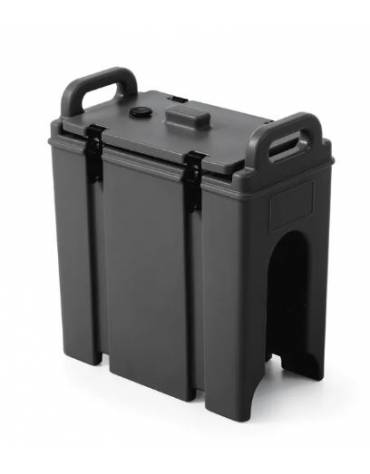 CARAFFA TERMICA IN POLIETILENE CON RUBINETTO PER BEVANDE CALDE E FREDDE - CAPACITA' LITRI 9,4 - CM 23X42X47H