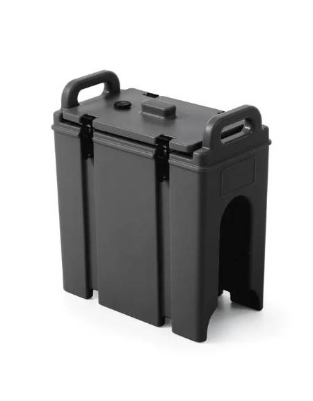 CARAFFA TERMICA IN POLIETILENE CON RUBINETTO PER BEVANDE CALDE E FREDDE - CAPACITA' LITRI 9,4 - CM 23X42X47H