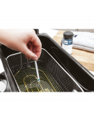 Flacone con 100 strisce reattive per oli di frittura e tabella colori di facile lettura