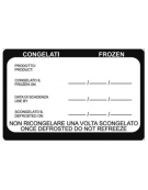 Etichette adesive per alimenti surgelati - confezione da 500 etichette - cm 7x4,5