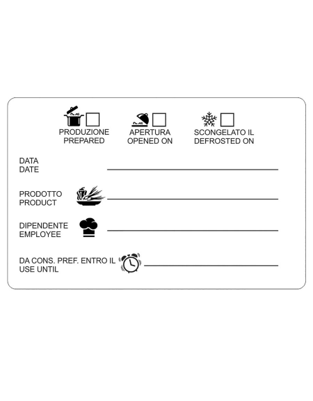 Etichette adesive TMC, termine minimo di conservazione - confezione da 300 etichette - cm 7x4,5