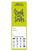 Etichetta adesiva per allergeni per Delivery - confezione da 250 etichette - cm 14x4,5