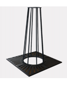 Salvapiante verticale in acciaio zincato e verniciato da tassellare - cm Ø59x150h - Griglia esclusa