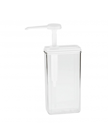 Dosatore Rettangolare in PMMA trasparente - 1,250 Litri 