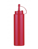 Flacone dosatore in polietilene, colore rosso - capacità ml 240