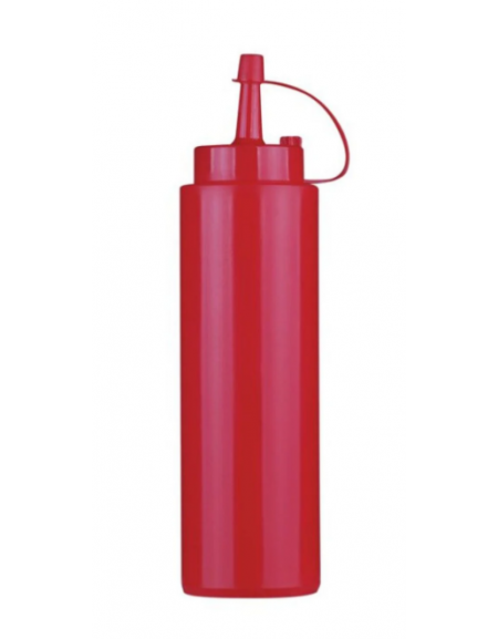Flacone dosatore in polietilene, colore rosso - capacità ml 240