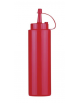 Flacone dosatore in polietilene, colore rosso - capacità ml 240
