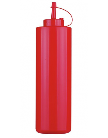 Flacone dosatore in polietilene, colore rosso - capacità ml 720