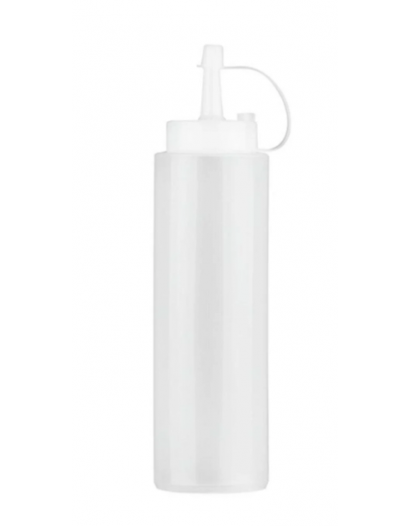 Flacone dosatore in polietilene, colore bianco - capacità ml 240
