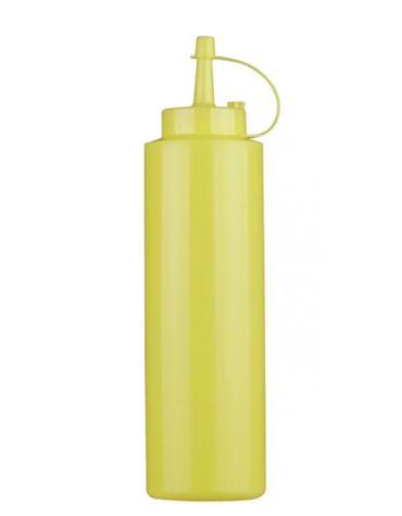 Flacone dosatore in polietilene, colore giallo - capacità ml 360