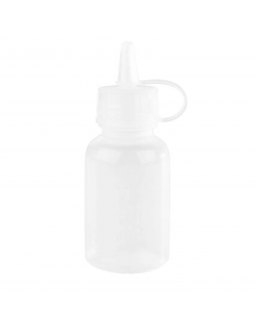 Flacone dosatore in polietilene trasparente - capacità ml 30 - diametro cm Ø 3 - altezza cm 8,5